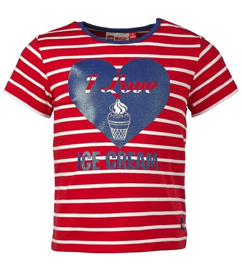 LEGOÂ® Wear LEGOÂ® Duplo T-shirt - RÃ¸d/Hvidstribet m. Hjerte