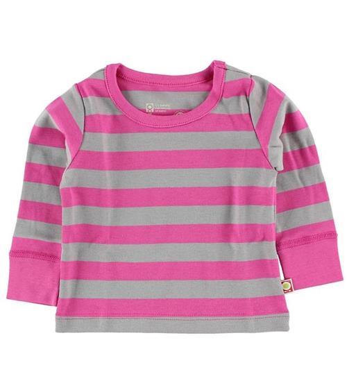 Se Katvig Bluse - Pink/GrÃ¥stribet ved KidsWorld