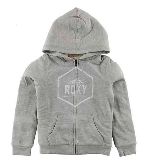 Roxy Roxy Cardigan m. HÃ¦tte - Memorize - GrÃ¥meleret m. Logo