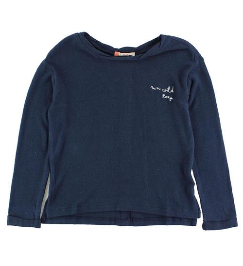 Se Roxy Bluse - Navy m. Tekst/Knapper ved KidsWorld