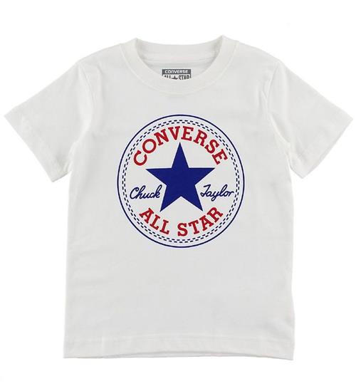 Se Converse Converse T-shirt - Hvid m. Logo ved KidsWorld