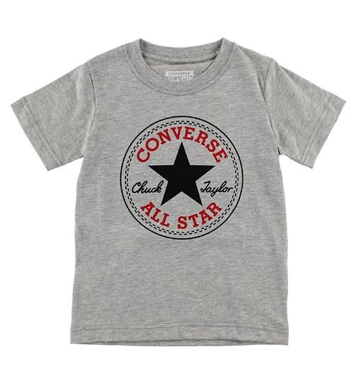 Se Converse Converse T-shirt - GrÃ¥meleret m. Logo ved KidsWorld