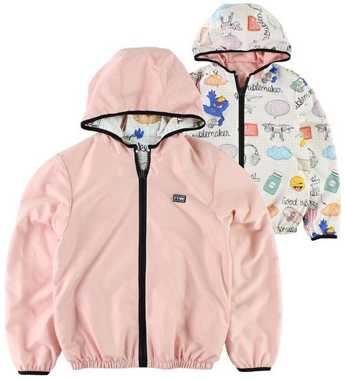 Se Fendi Fendi Kids Jakke - Vendbar - LyserÃ¸d/Hvid m. Print ved KidsWorld