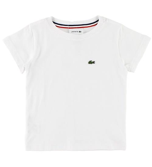 Se Lacoste Lacoste T-shirt - Hvid m. Logo ved KidsWorld