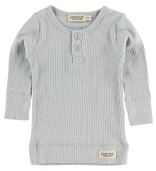 Se MarMar Bluse - Rib - Modal - LyseblÃ¥ ved KidsWorld