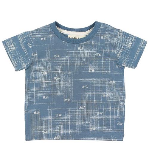 Se Small Rags Small Rags T-shirt - BlÃ¥ m. MÃ¸nster ved KidsWorld