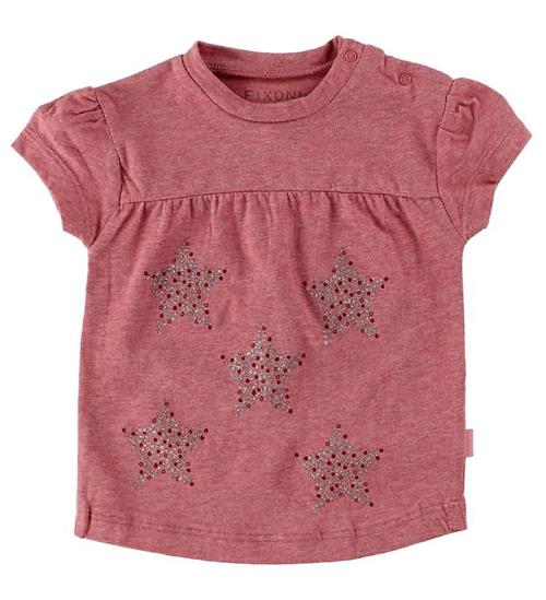 Se Fixoni Fixoni T-Shirt - Rosameleret m. Stjerner ved KidsWorld