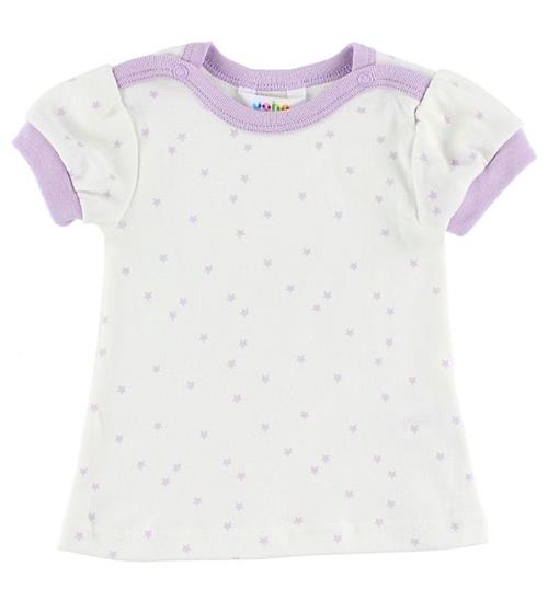 Se Joha Joha T-Shirt - Bomuld - Hvid/Lavendel m. Stjerner ved KidsWorld