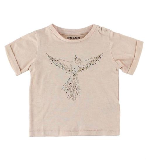 Mini A Ture Mini A Ture T-Shirt - Laurine - Puddermeleret m. Fugl