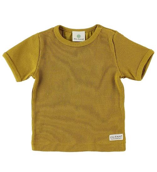 Se En Fant En Fant T-Shirt - Karrygul m. HulmÃ¸nster ved KidsWorld