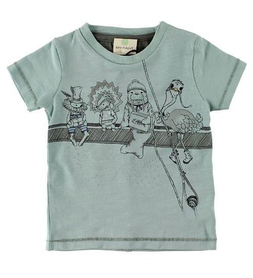 En Fant En Fant T-Shirt - Mint m. Dyr