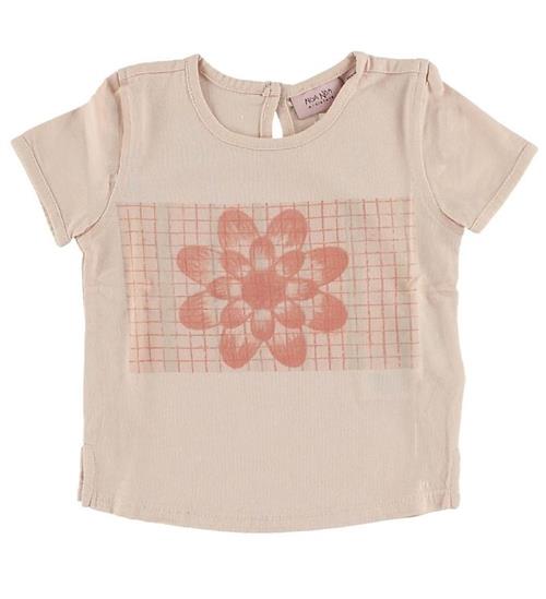 Se Noa Noa miniature Noa Noa miniature T-shirt - Lys Rosa m. Blomst ved KidsWorld