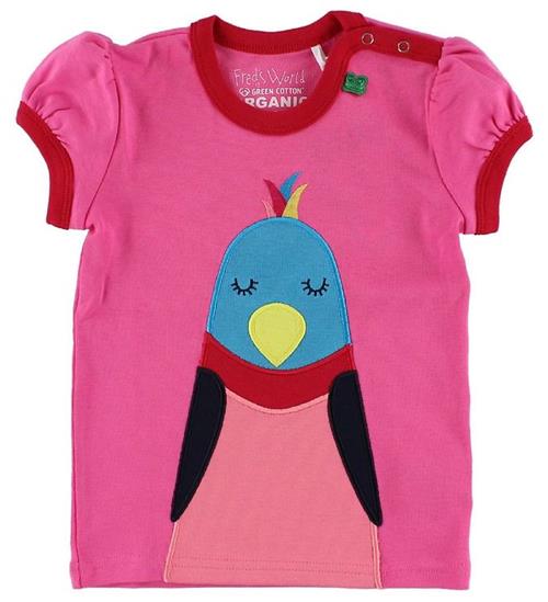 Se Freds World Freds World T-shirt - Pink m. Fugl ved KidsWorld