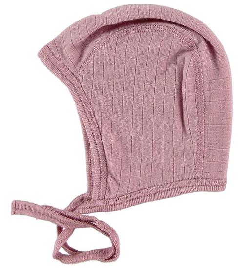 Se Joha Joha Babyhjelm - Uld - Rosa ved KidsWorld