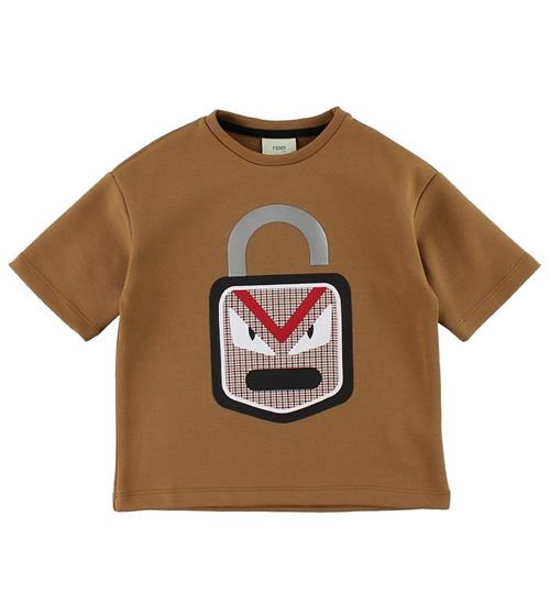 Fendi Fendi Kids T-shirt - 3/4 - Brun m. LÃ¥s