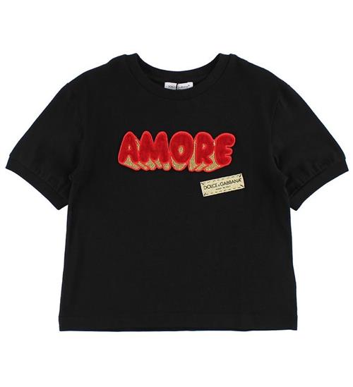 Dolce & Gabbana Dolce & Gabbana T-shirt - Sort m. Amore