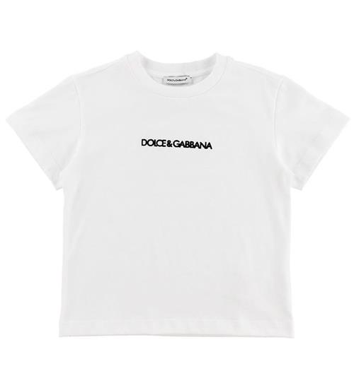 Dolce & Gabbana Dolce & Gabbana T-shirt - DNA - Hvid m. Logo