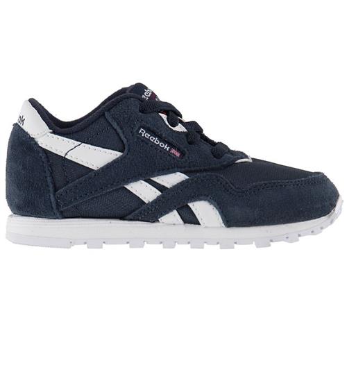 Se Reebok Classic Sko - CL Nylon - Navy Ruskind ved KidsWorld