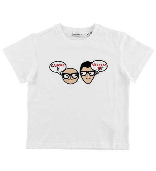 Dolce & Gabbana Dolce & Gabbana T-shirt - DG Family - Hvid