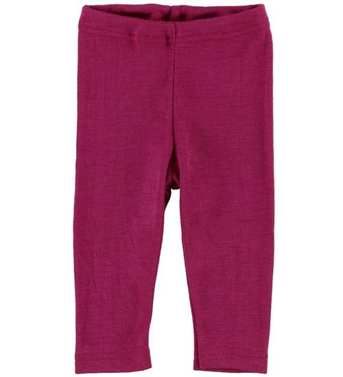 Se Engel Leggings - Uld/Silke - Raspberry ved KidsWorld