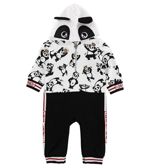 Se Dolce & Gabbana Dolce & Gabbana Heldragt m. HÃ¦tte - Sweat - Hvid/Sort m. Panda ved KidsWorld