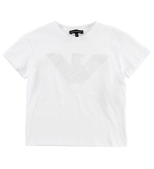 Se Emporio Armani T-shirt - Hvid m. Logo ved KidsWorld