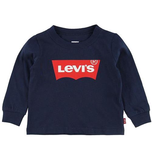 Se Levis Bluse - Navy m. Logo ved KidsWorld