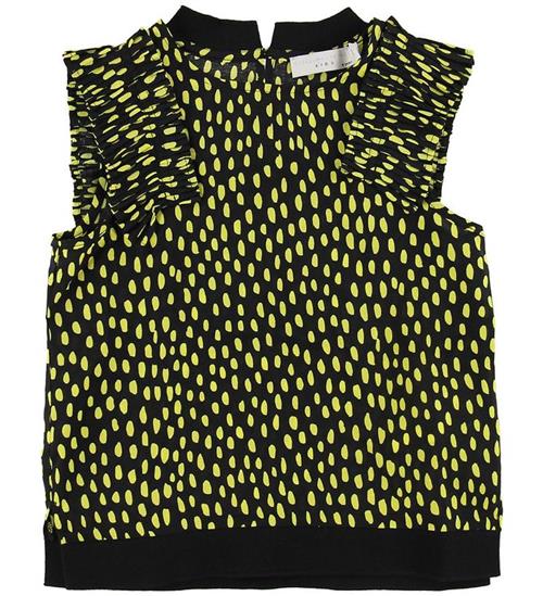 Se Stella McCartney Kids Stella McCartney Kids Top - Sort m. Gule Prikker/FlÃ¦ser ved KidsWorld