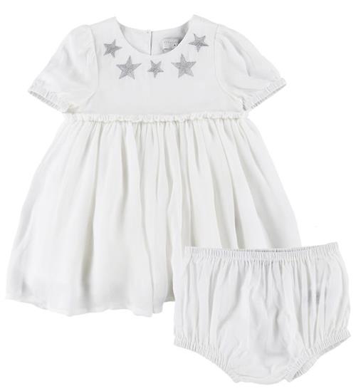 Stella McCartney Kids Stella McCartney Kids Kjole m. Bloomers - Hvid m. Stjerner