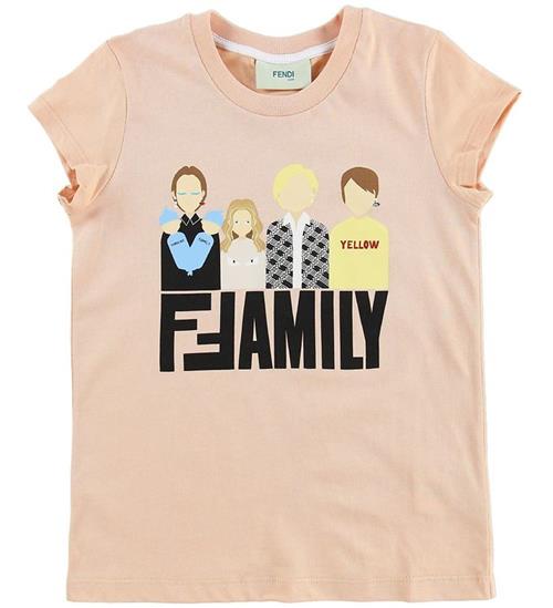 Fendi Fendi Kids T-shirt - Pudder m. Fendi Family