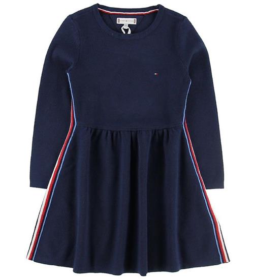 Tommy Hilfiger Kjole - Global Stripe - Navy