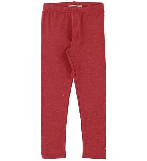 Se MarMar MarMar X-Mas Leggings - Lisa - RÃ¸d m. Guldglimmer ved KidsWorld