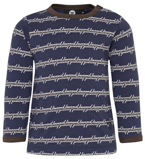 Se Hummel Bluse - HMLKerem - Navy/Brun ved KidsWorld