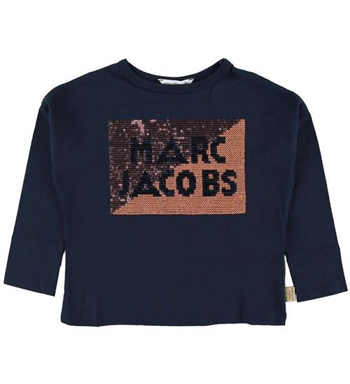 Se Little Marc Jacobs Bluse - Navy m. Palietter ved KidsWorld