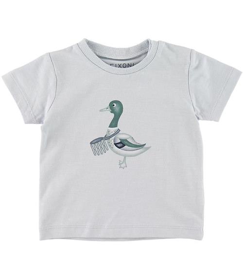 Se Fixoni Fixoni T-shirt - LyseblÃ¥ m. And ved KidsWorld