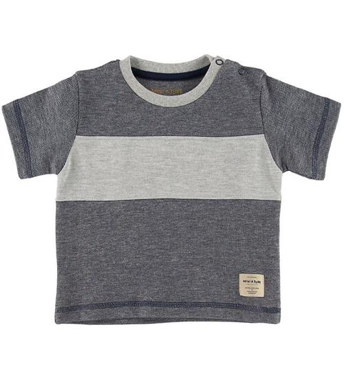 Se Mini A Ture Mini A Ture T-shirt - Lyad - Ombre Blue ved KidsWorld