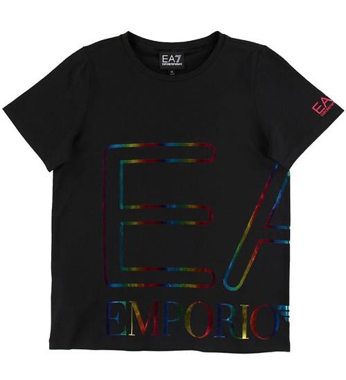 EA7 EA7 T-shirt - Sort m. Logo