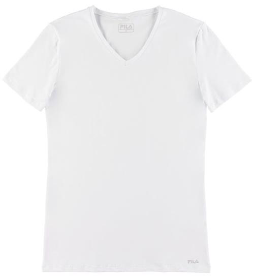 Fila Fila T-shirt - V-Neck - Hvid