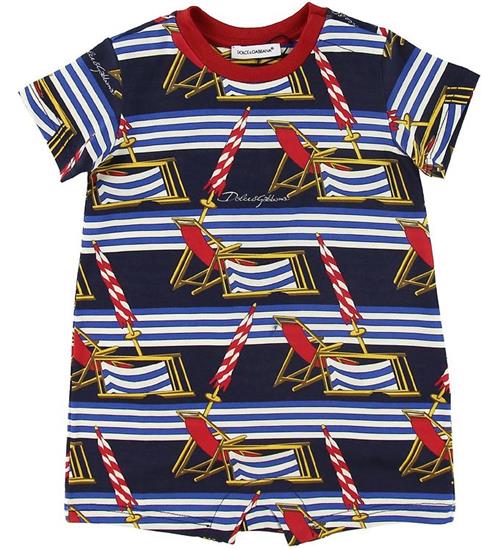 Se Dolce & Gabbana Dolce & Gabbana Sommerdragt - Summer Smile - Navy ved KidsWorld