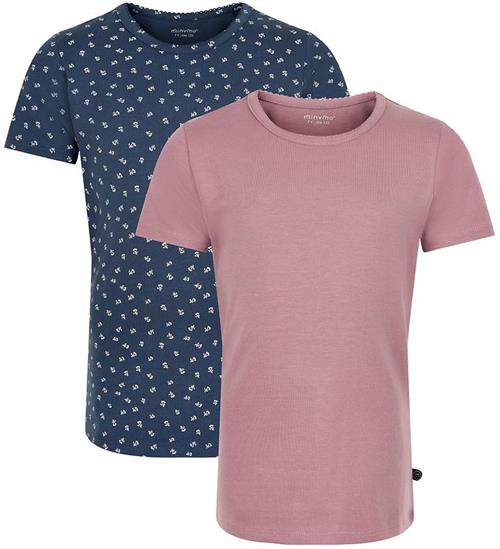 Se Minymo Minymo T-shirts - 2-pak - Mesa Rose ved KidsWorld