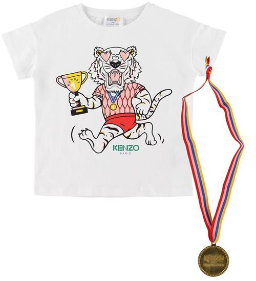 Kenzo Kenzo T-shirt - Exclusive Edition - Hvid/Rosa m. Medalje