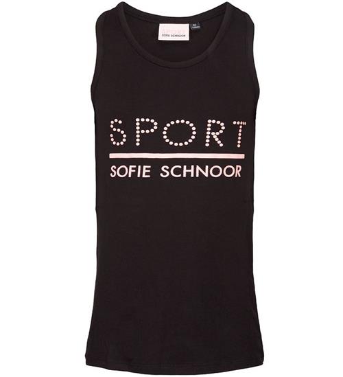 Sofie Schnoor Sport by Sofie Schnoor Top - Pi - Sort/Rosa m. Logo