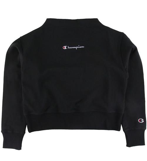 Se Champion Champion Fashion Sweatshirt - High Neck/Crop - Sort ved KidsWorld