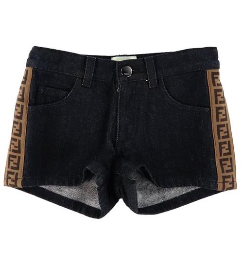 Fendi Shorts - Sort Denim m. LogobÃ¥nd