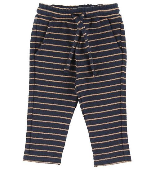 Se Petit by Sofie Schnoor Bukser - Albert - Dark Blue m. Striber ved KidsWorld