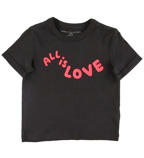 Stella McCartney Kids Stella McCartney Kids T-shirt - All Is Love - Sort