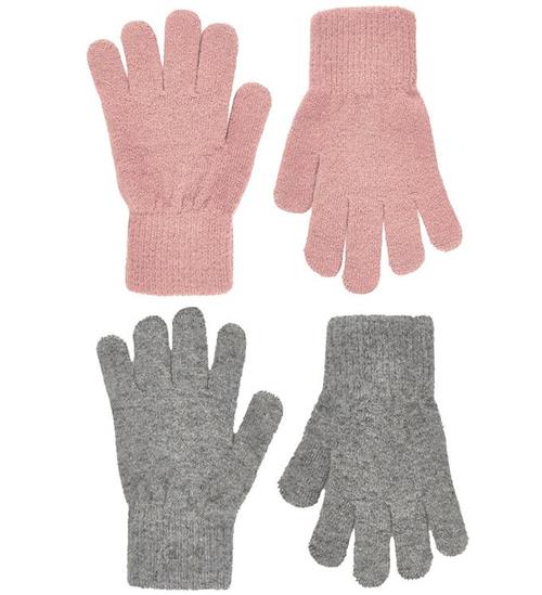 CeLaVi CeLaVi Handsker - Uld/Nylon - 2-pak - Mistey Rose/GrÃ¥meleret