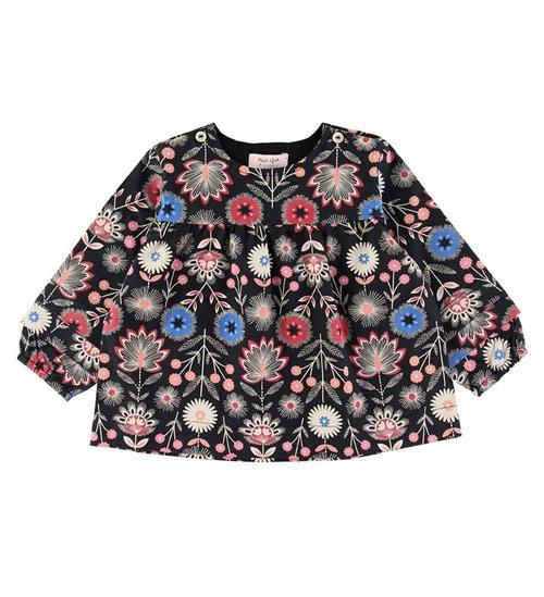 Se Noa Noa miniature Bluse - Print Black ved KidsWorld