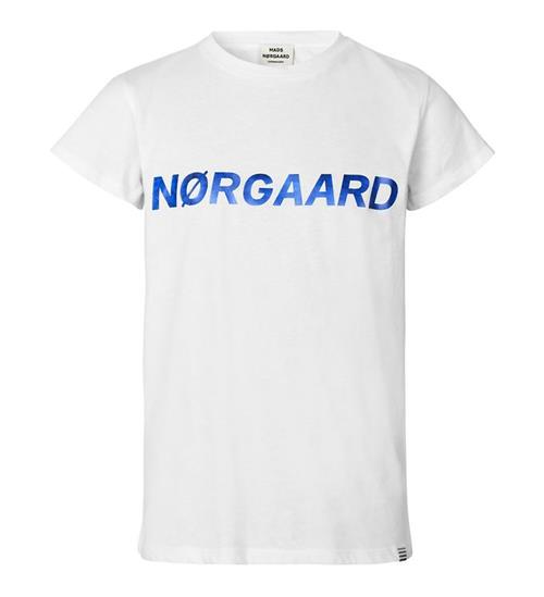 Se Mads NÃ¸rgaard Mads NÃ¸rgaard T-shirt - Tuvina - Hvid m. BlÃ¥ ved KidsWorld