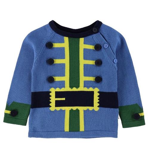 Se Stella McCartney Kids Bluse - Strik - BlÃ¥ m. Piratjakke ved KidsWorld